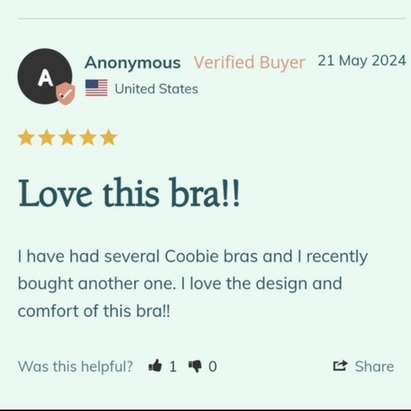 NEW COOBIE Bras Style 9012 One Size and Full Size Navy Pink Polka Dot - Picture 8 of 11